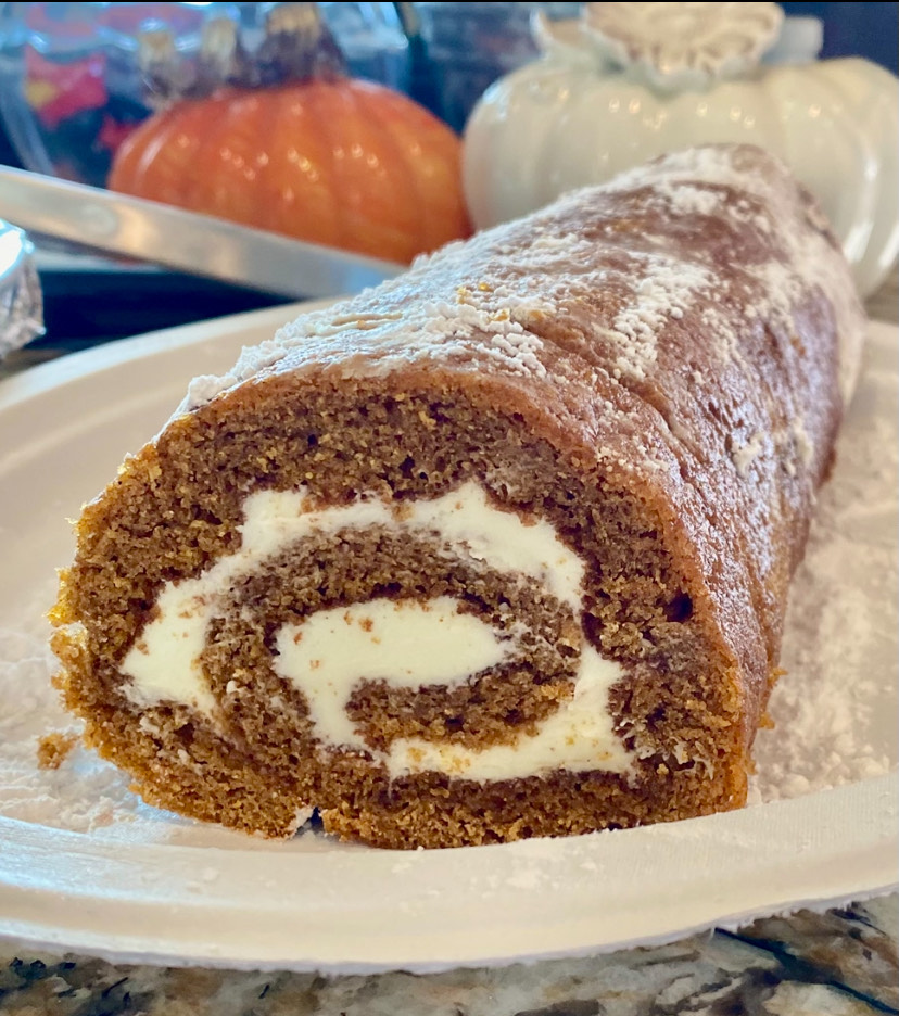 Custom Swiss roll cake from Cottage Sweets Baking Co.