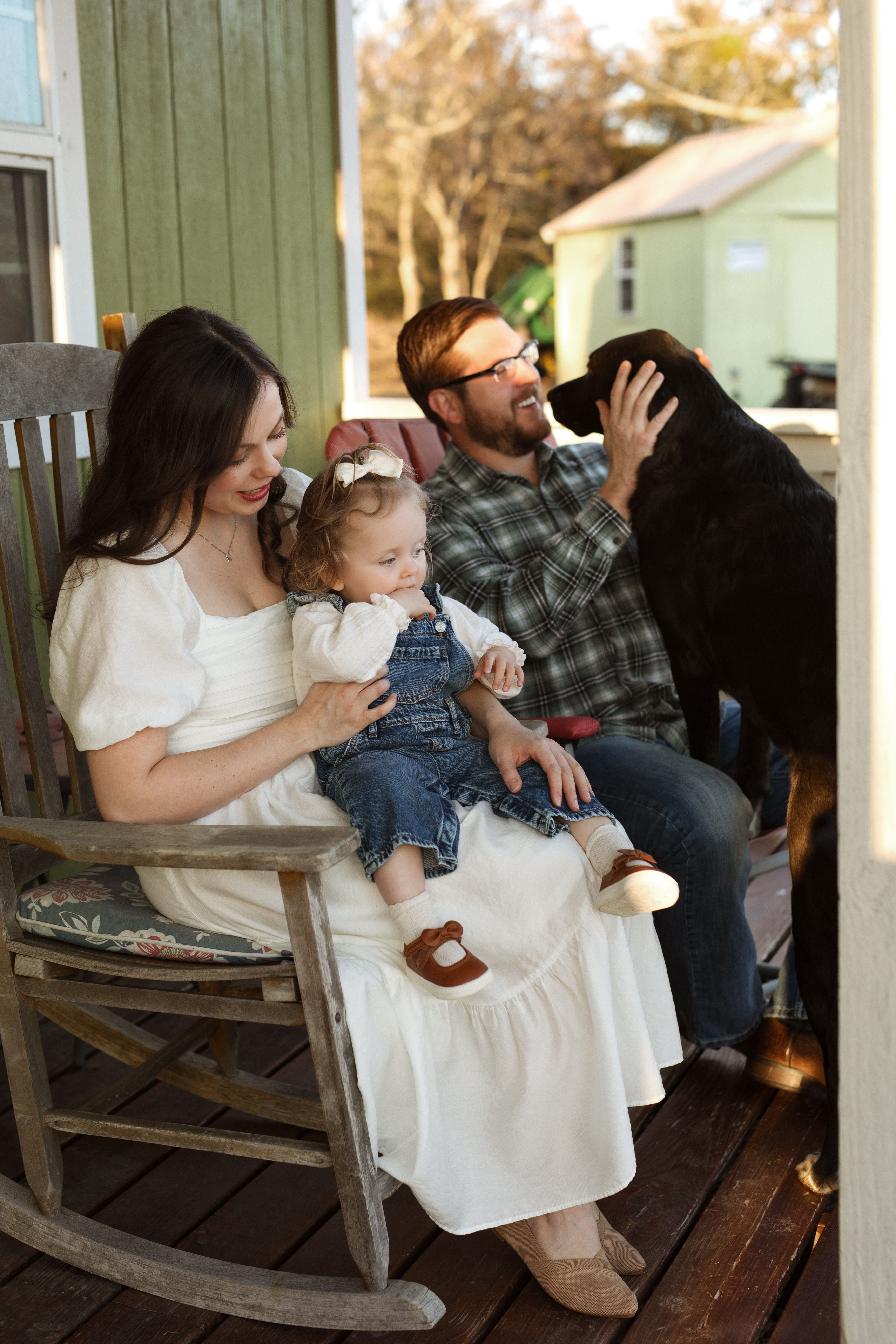 Sarah and her family enjoying time together in rural Southeast Oklahoma